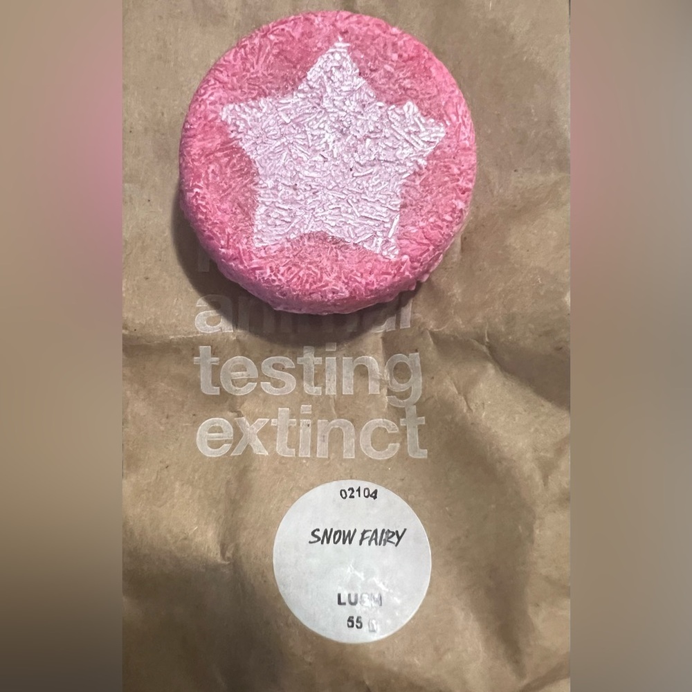 LUSH Snow Fairy Collection - Shampoo Bar, 3.3oz Lotion, & Fairy Dust